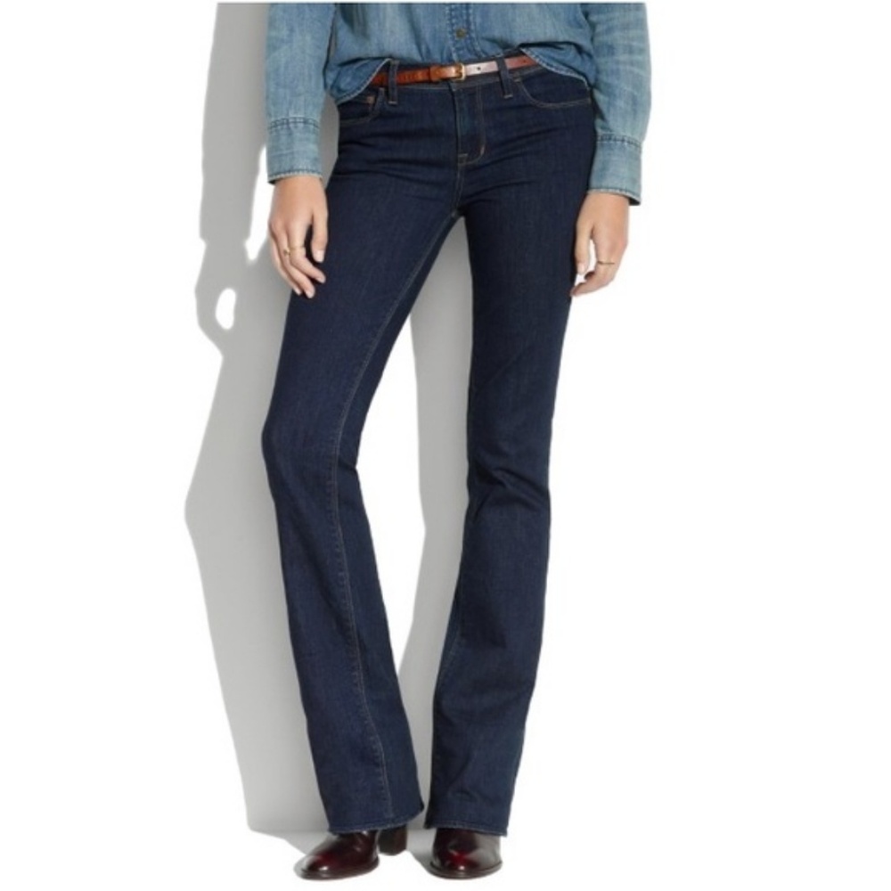 Madewell Bootlegger Dark Wash Bootleg Jeans 27x32